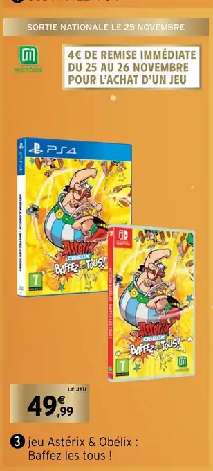 Intermarché Jeu Astèrix & Obèlix : Baffez Les Tous offre