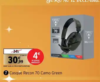 Intermarché Casque Recon 70 Camo Green offre