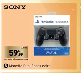 Intermarché Manette Dual Shock Noire offre