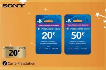 Intermarché Carte Playstation offre