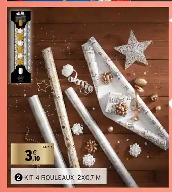 Intermarché Kit 4 Rouleaux 2X0,7 M offre