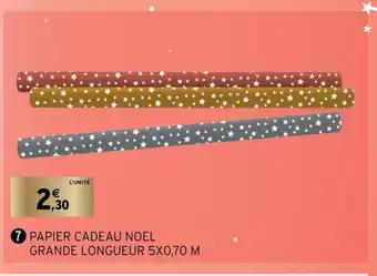 Intermarché Papier Cadeau Noel Grande Longueur 5X0,70 M offre