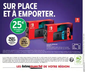 Intermarché Console Nintendo Switch offre