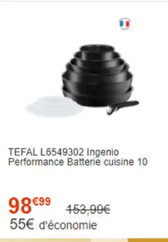 Tefal L6549302 Ingenip Performance Batterie Cuisine 10