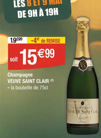 Cora x Carrefour Champagne VEUVE SAINT CLAIR (2) offre