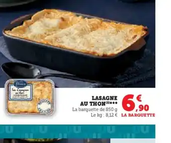 Hyper U LASAGNE AU THON offre