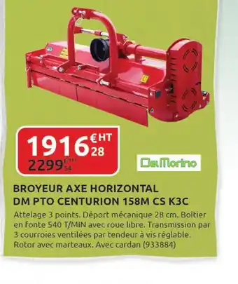 Rural Master BROYEUR AXE HORIZONTAL offre