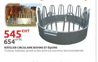 Rural Master RÂTELIER CIRCULAIRE BOVINS ET ÉQUINS offre