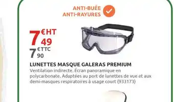 Rural Master LUNETTES MASQUE GALERAS PREMIUM offre