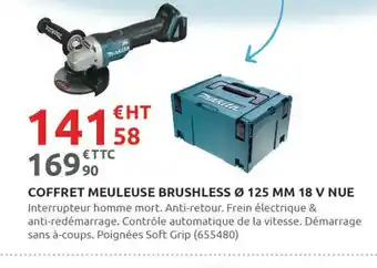 Rural Master COFFRET MEULEUSE BRUSHLESS 125 MM 18 V NUE offre