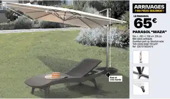 Brico Dépôt PARASOL "MAZA" offre