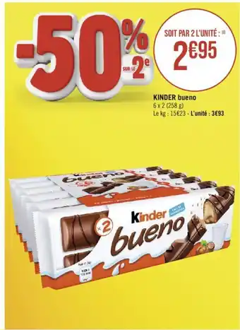Casino Supermarchés KINDER bueno offre