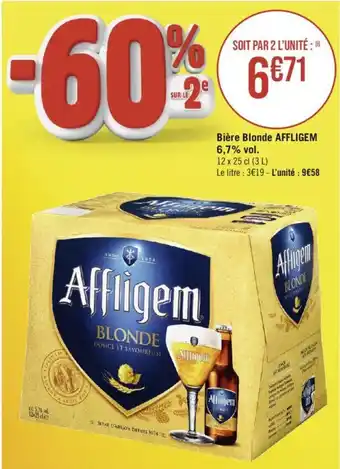 Casino Supermarchés Bière Blonde AFFLIGEM 6,7% vol. offre