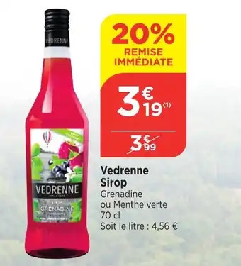 Maximarché Vedrenne Sirop offre