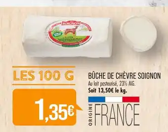 Match SOIGNON BÛCHE DE CHÈVRE offre