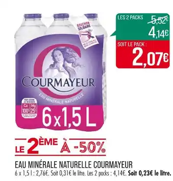 Match COURMAYEUR EAU MINÉRALE NATURELLE offre