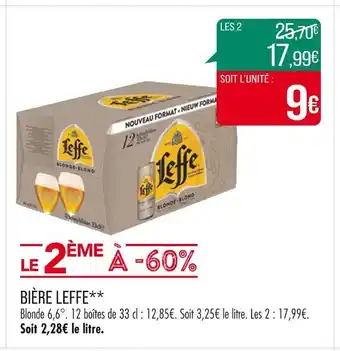 Match LEFFE BIÈRE offre