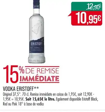 Match ERISTOFF VODKA offre