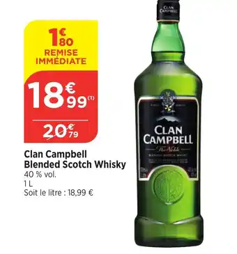 Maximarché Clan Campbell Blended Scotch Whisky offre