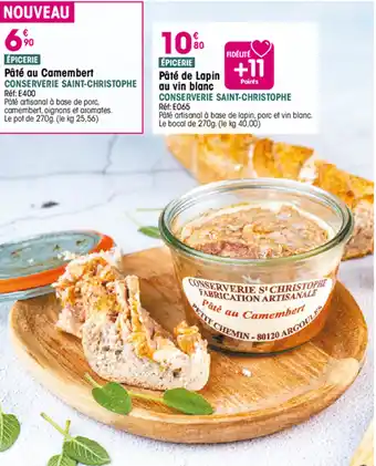 Croque Gel Pâté au Camembert offre