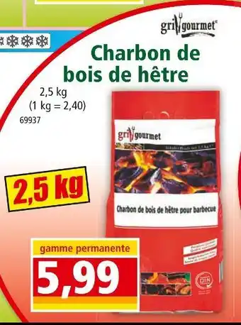Norma Grill Gourmet Charbon de bois de hêtre offre