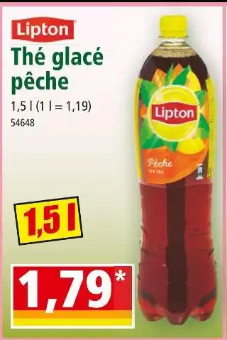 Norma Lipton Thé glacé pêche offre