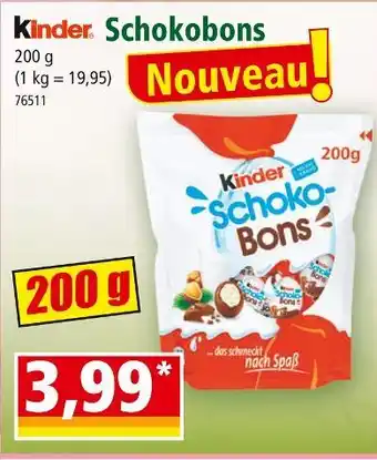 Norma Kinder Schokobons offre