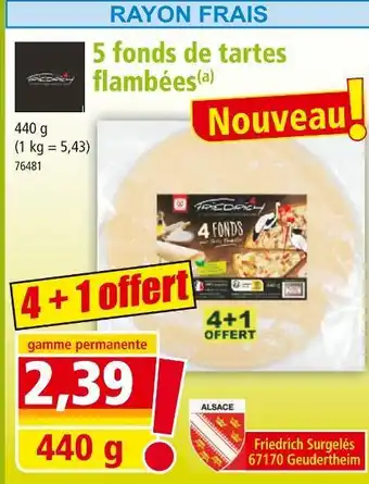 Norma FRIEDRICH 5 fonds de tartes flambées offre