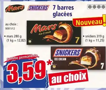 Norma Mars / Snickers 7 barres glacées offre