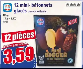 Norma RIVA 12 mini- bâtonnets glacés chocolat collection offre