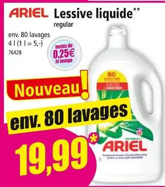 Norma ARIEL Lessive liquide offre