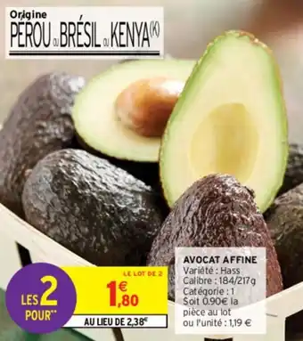 Intermarché Contact AVOCAT AFFINE offre