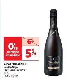 Auchan Supermarché Freixenet - cava offre