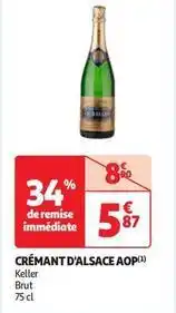 Auchan Supermarché Keller - crémant d'alsace aop offre