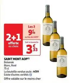 Auchan Supermarché Saint mont - aop offre