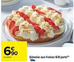 Carrefour Génoise aux fraises offre