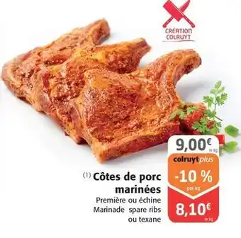 Colruyt Côtes de porc marinées offre