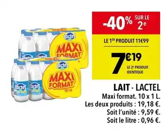 Supeco LAIT - LACTEL offre