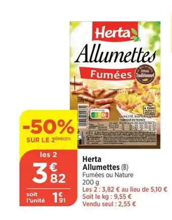 Bi1 Herta Allumettes offre