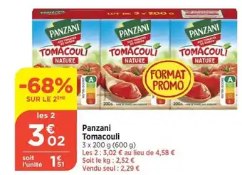 Bi1 Panzani Tomacouli offre