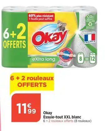 Bi1 Okay Essuie-tout XXL blanc offre