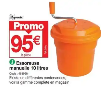 Promocash Essoreuse manuelle 10 litres offre