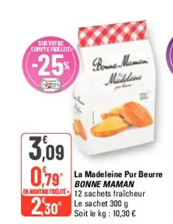 G20 La Madeleine Pur Beurre BONNE MAMAN offre
