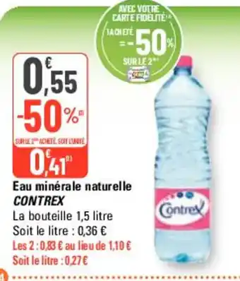 G20 Eau minérale naturelle CONTREX offre