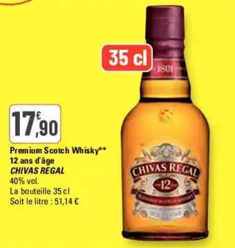 G20 Premium Scotch Whisky** 12 ans d'âge CHIVAS REGAL offre