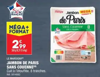 ALDI JAMBON DE PARIS SANS COUENNE(A) offre