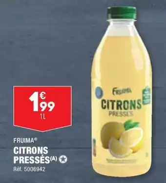 ALDI FRUIMA® CITRONS PRESSÉS (A) ✪ offre