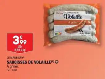 ALDI SAUCISSES DE VOLAILLE(A) ✪ offre