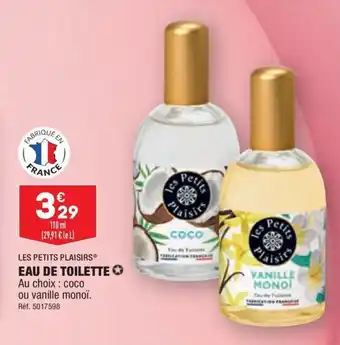 ALDI LES PETITS PLAISIRS® EAU DE TOILETTE ✪ offre