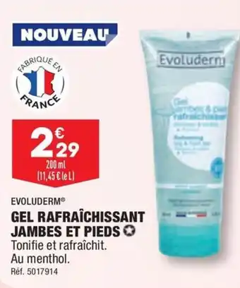 ALDI GEL RAFRAÎCHISSANT JAMBES ET PIEDS ✪ offre